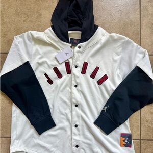 Jordan Hoodie Nike Size Men’s XL Shirt Flight MVP White New FAST SHIPPING